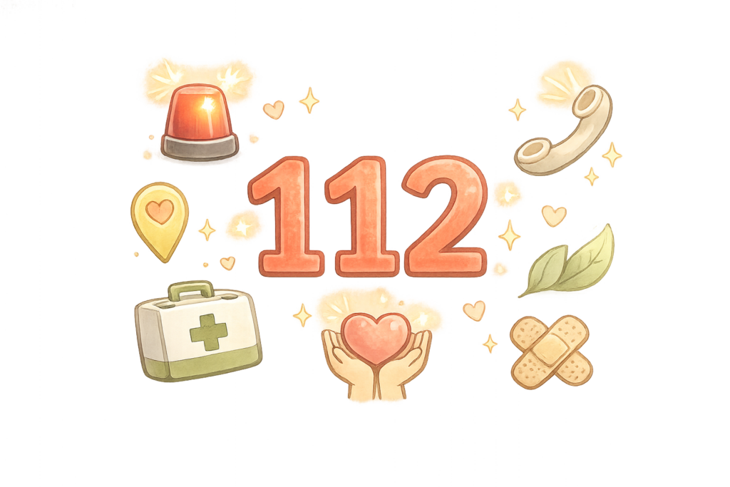 Číslo 112 - symbol tísňové linky